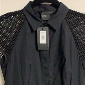 Armani exchange size 4 black dress new with tag